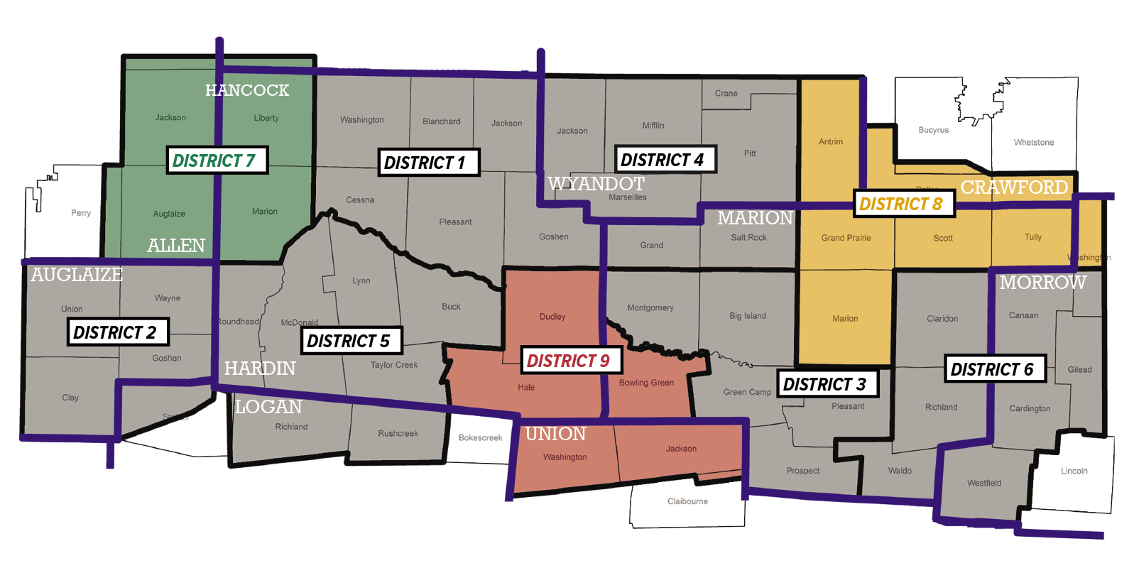 Trustee districts 7, 8, & 9