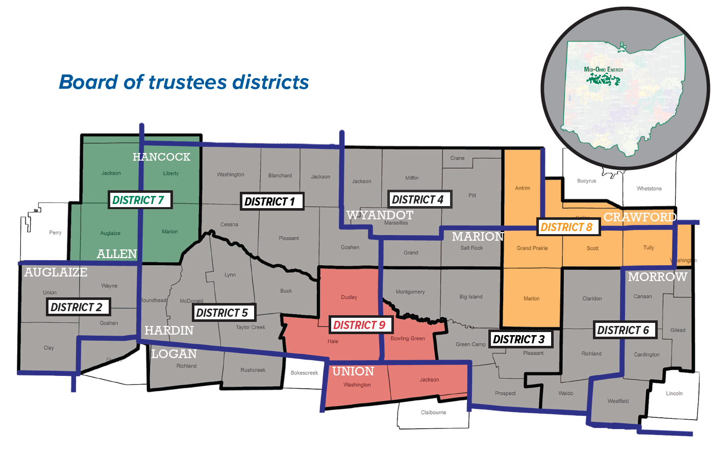 Districts 7, 8, 9