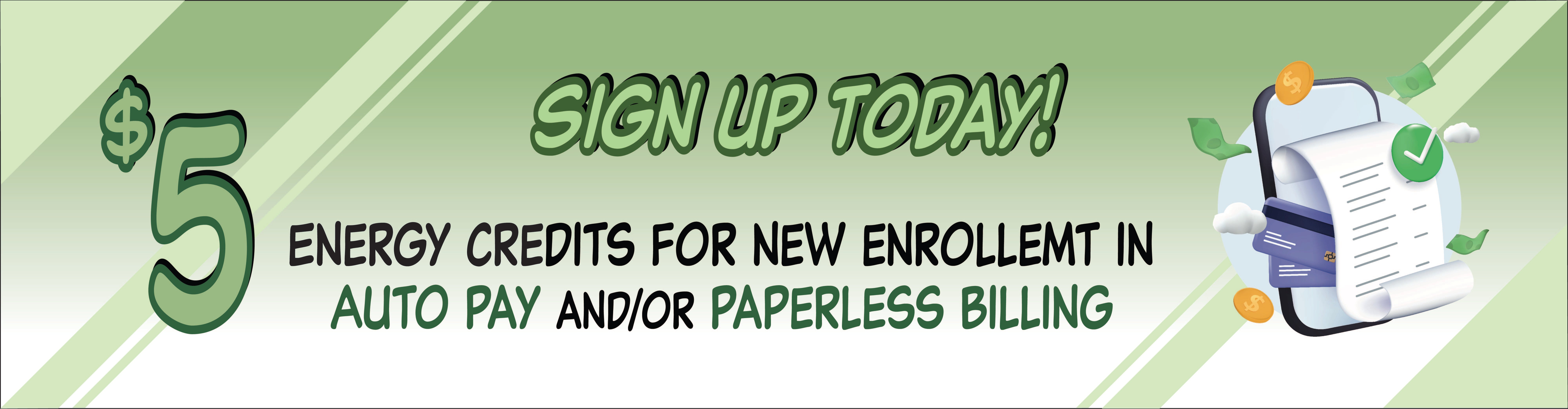 Sign up & save!