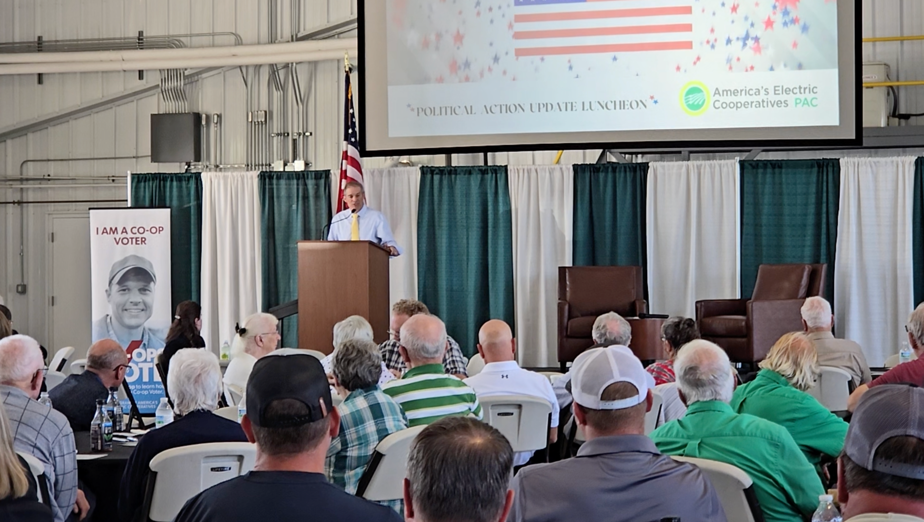 Congressman Jim Jordan speaks to the crowd