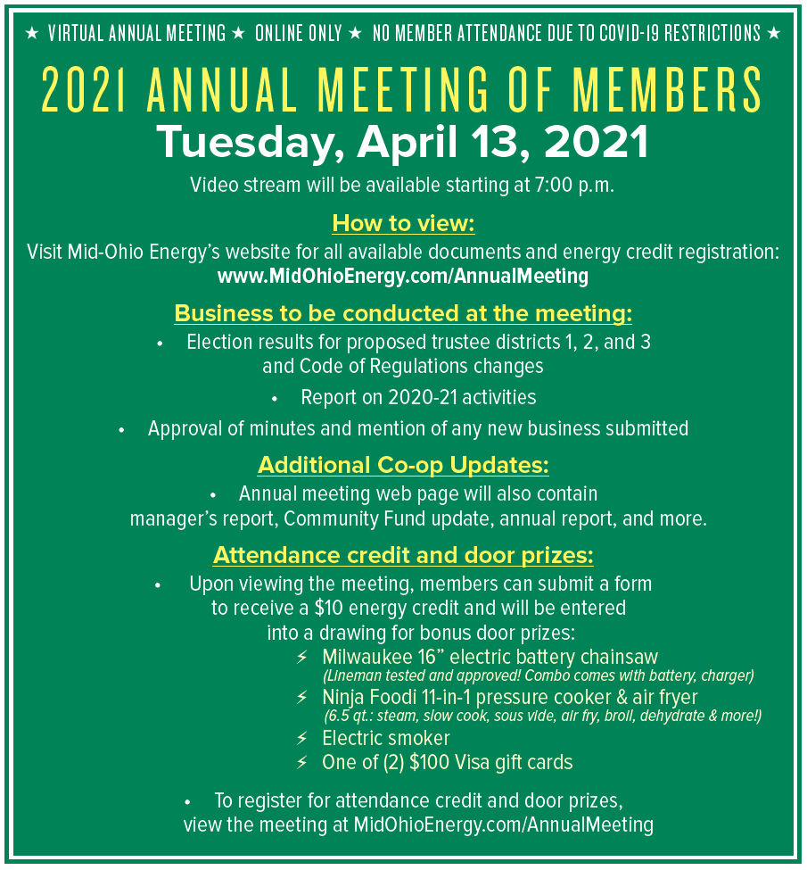 Official Notice of Annual Meeting